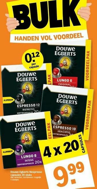 Albert Heijn Douwe egberts nespresso capsules aanbieding