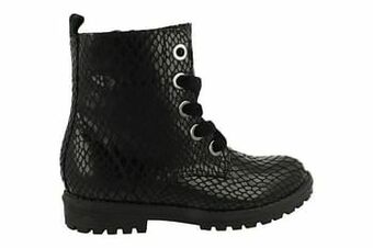 Berca Shoes Sprox Bottine Meisjes Vegan Maat 28/34 Trend Dierenprint - Zwart aanbieding