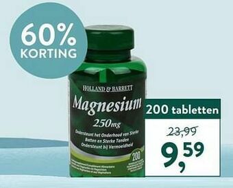 Holland & Barrett Magnesium aanbieding