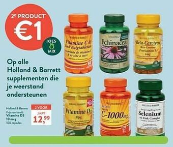 Holland & Barrett Vitamine d3 10 mcg aanbieding