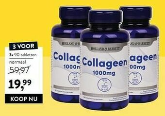 Holland & Barrett Collageen aanbieding
