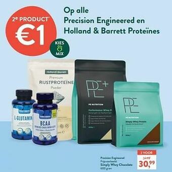 Holland & Barrett Simply whey chocolate aanbieding