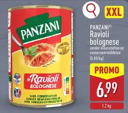 ALDI Panzani ravioli bolognese aanbieding
