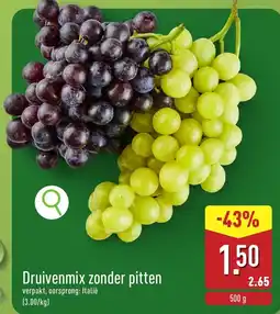 ALDI Druivenmix zonder pitten aanbieding