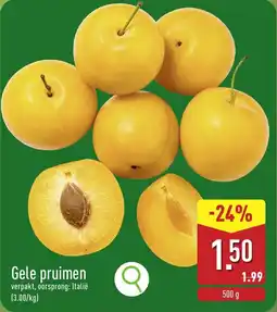 ALDI Gele pruimen aanbieding