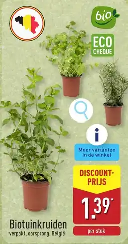ALDI Biotuinkruiden aanbieding
