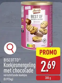 ALDI Biscotto koekjesmengeling met chocolade aanbieding