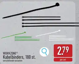 ALDI Workzone kabelbinders aanbieding