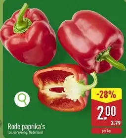 ALDI Rode paprika's aanbieding