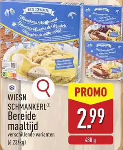 ALDI Wiesn schmankerl bereide maaltijd aanbieding