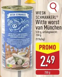 ALDI Witte worst van münchen aanbieding