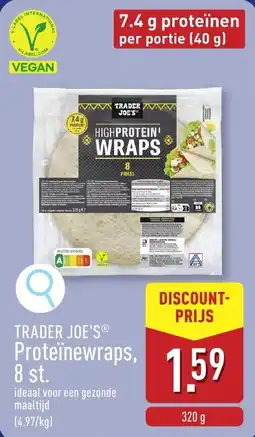 ALDI Trader joe's proteinewraps aanbieding