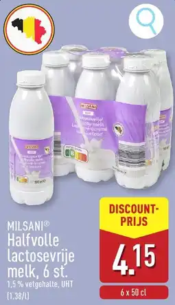 ALDI Milsani halfvolle lactosevrije melk aanbieding