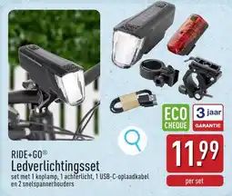 ALDI Ride+go ledverlichtingset aanbieding