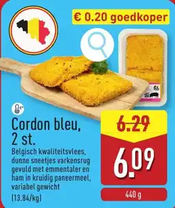 ALDI Cordon bleu aanbieding
