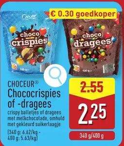 ALDI Choceur Chococrispies of -dragees aanbieding