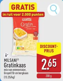 ALDI Milsani gratinkaas aanbieding