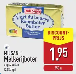 ALDI Milsani melkerijboter aanbieding