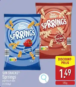 ALDI Sun Snacks Sprrings aanbieding