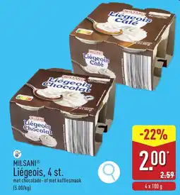ALDI Milsani liegeois aanbieding