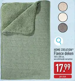 ALDI Fleece deken aanbieding