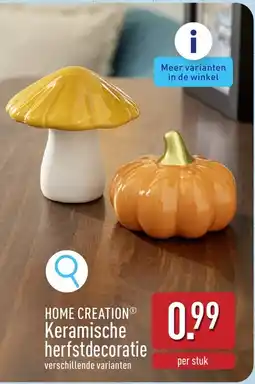 ALDI Keramische herfstdecoratie aanbieding