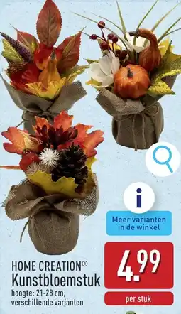 ALDI Home creation kunstbloemstuk aanbieding