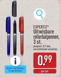 ALDI Uitwisbare rollerbalpennen aanbieding
