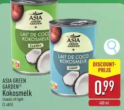 ALDI Asia green garden kokosmelk aanbieding