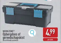 ALDI Workzone opbergdoos of gereedschapsskist aanbieding