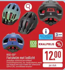 ALDI Fietshelm met ledlicht aanbieding