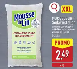 ALDI Mousse de Lin sodakristallen aanbieding