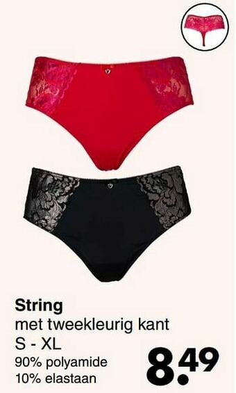 Wibra String aanbieding