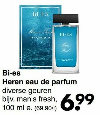 Wibra Bi-es heren eau de parfum aanbieding