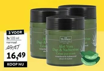 Holland & Barrett Aloë vera dag-+ nachtcrème aanbieding