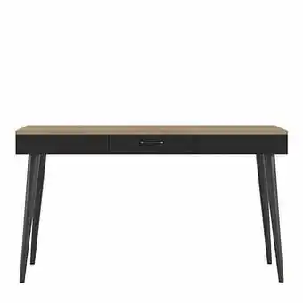 Leen Bakker Symbiosis bureau Esby - eikenkleur/zwart - 75,6x134x59,2 cm - Leen Bakker aanbieding