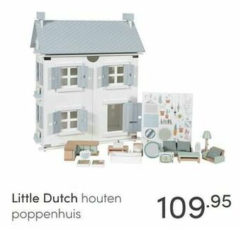 Baby & Tiener Little dutch houten poppenhuis aanbieding