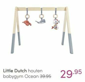 Baby & Tiener Little dutch houten babygym ocean aanbieding