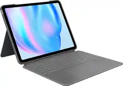 Coolblue Logitech Combo Touch Apple iPad Air 13 (2026/2025/2024) Étui Clavier AZERTY Gris aanbieding