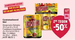 Delhaize Gearomatiserd bier Desperados aanbieding