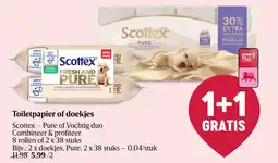 Delhaize Toiletpapier of doekjes aanbieding