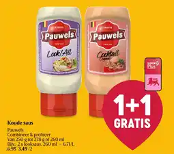 Delhaize Koude saus aanbieding