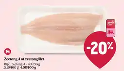 Delhaize Zeetong 4 of zeetongfilet aanbieding