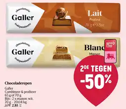 Delhaize Chocoladerepen aanbieding