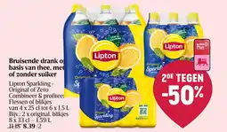 Delhaize Lipton Sparkling aanbieding