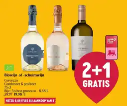 Delhaize Biowijn of -schuimwijn aanbieding