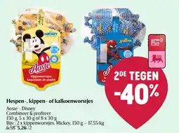 Delhaize Hespen-, kippen- of kalkoenworstjes aanbieding