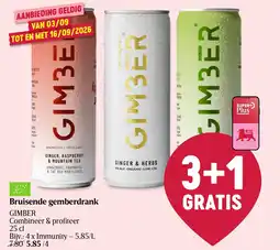 Delhaize Bruisende gemberdrank GIMBER aanbieding