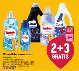 Delhaize Wasmiddel of wasverzachter aanbieding