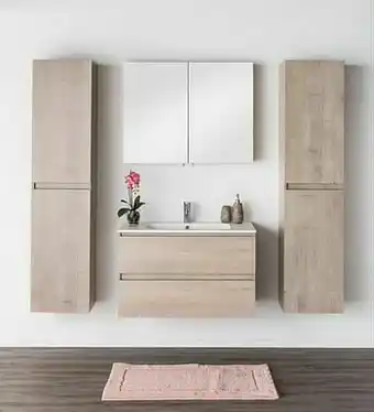 Zelfbouwmarkt Badkamermeubel Tony Eik Look 900mm Wast Mat aanbieding